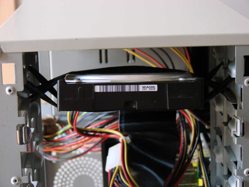 hard-disk front view